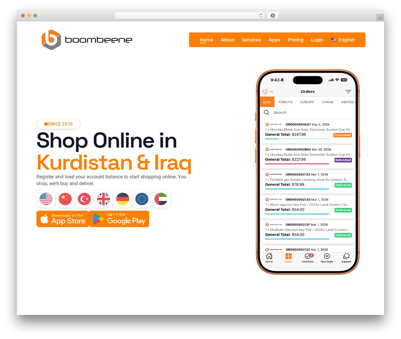 Ottro WordPress shopping theme - boombeene.com