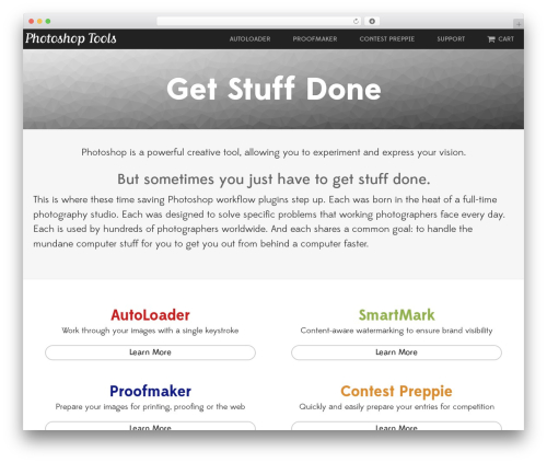 Starter² WordPress theme image - photoshoptools.ca