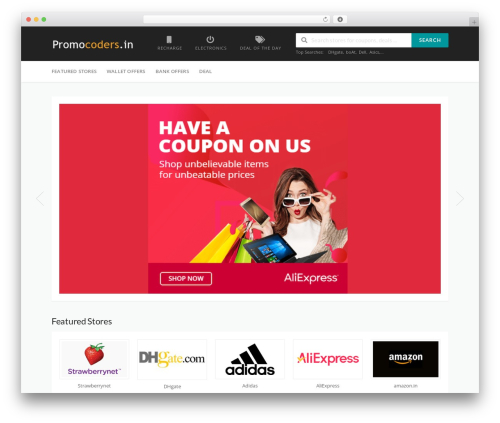 Theme WordPress WP Coupon - promocoders.in