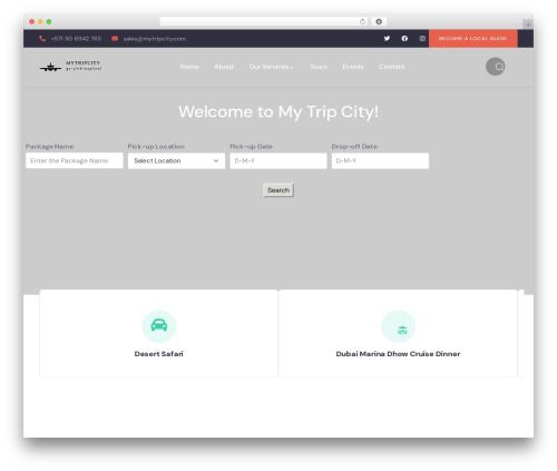Tevily WordPress theme - mytripcity.com