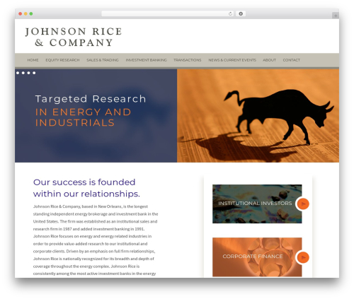 WordPress theme Johnson Rice - jrco.com