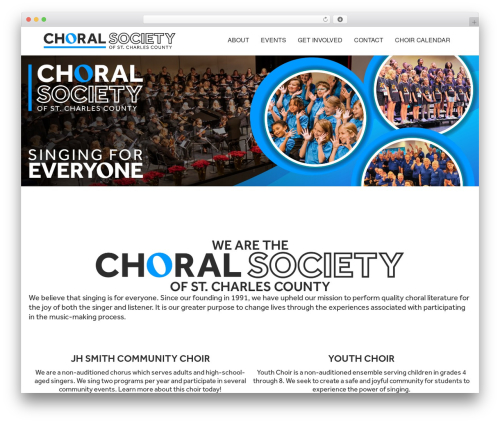 WordPress theme Beaver Builder Theme - choralsocietyofscc.org