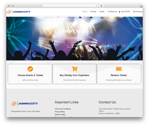 Fooevents_bookings WordPress plugin - jammucity.com