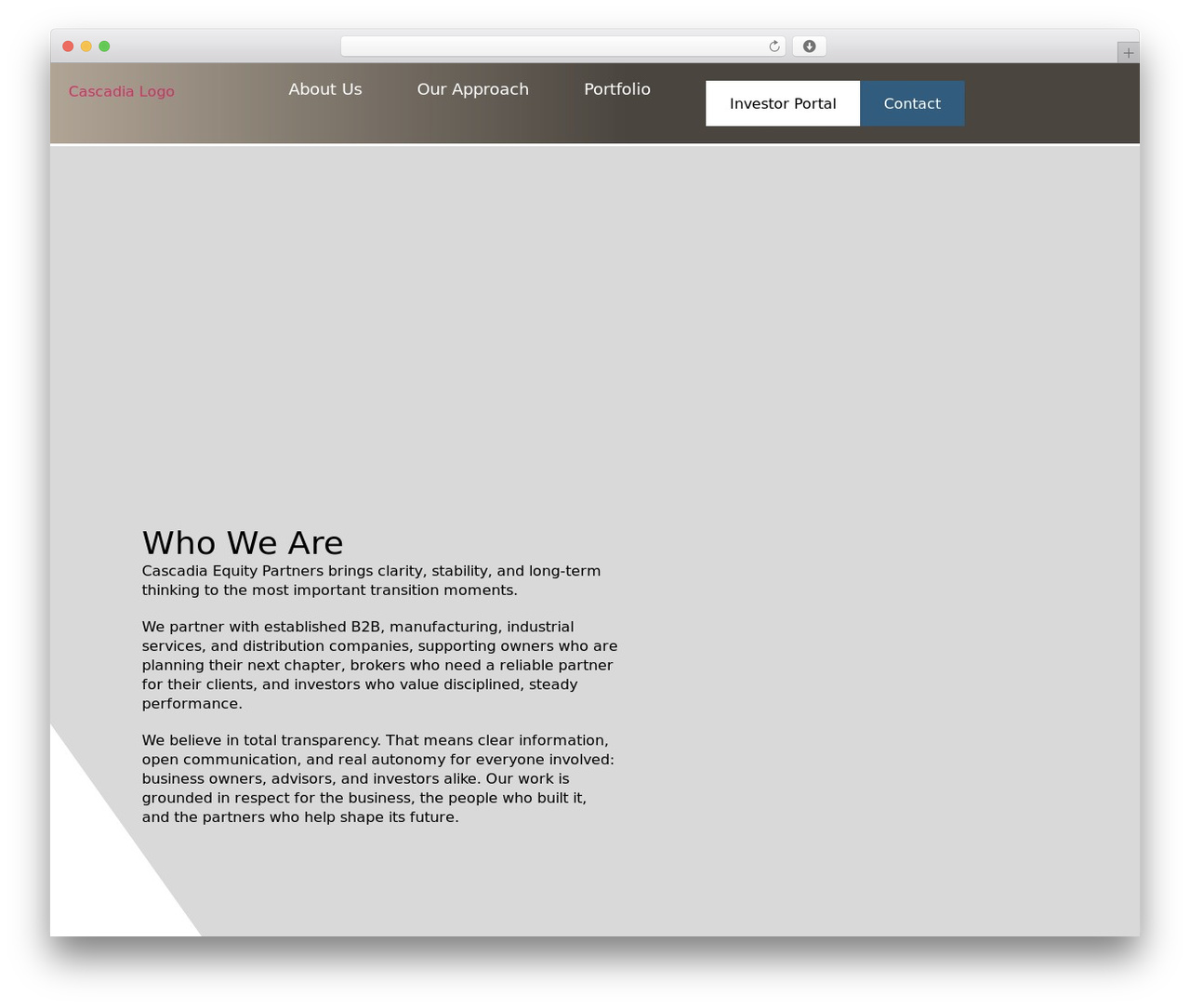 WordPress theme Cascadia - cascadiaequity.com WordPress theme Cascadia - cascadiaequity.com