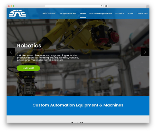 WordPress theme Nortech - sae-inc.com