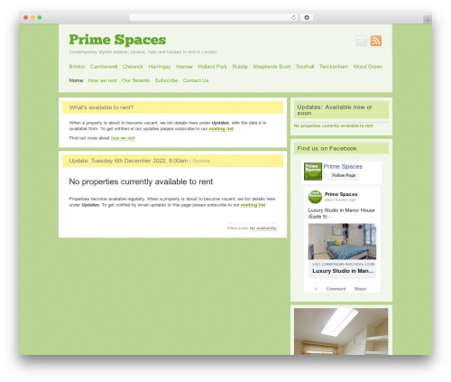 WordPress theme Punchcut - primespaces.co.uk