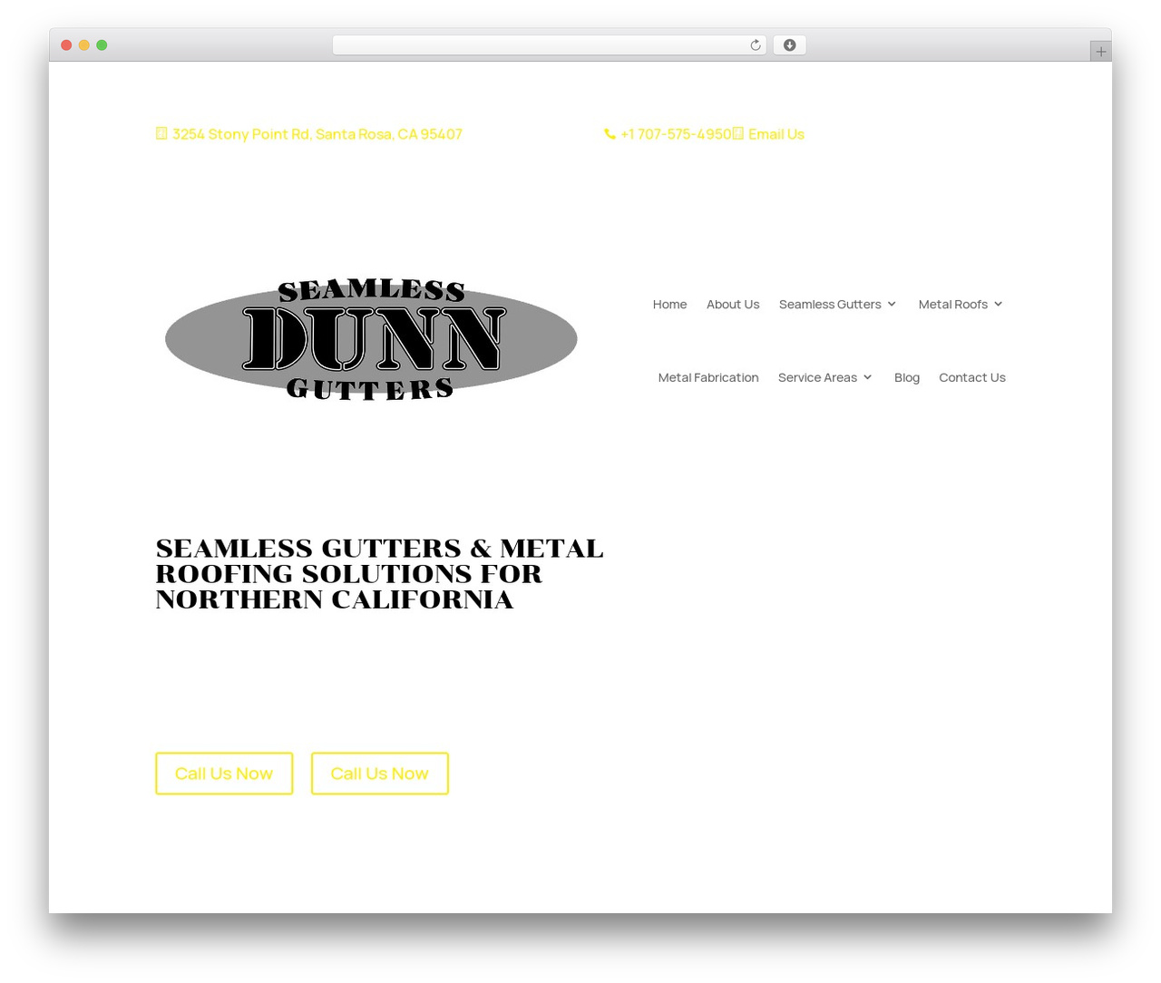 WP theme Divi - dunnseamlessgutters.com