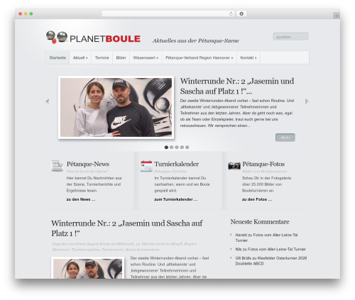 Tabbed widgets WordPress plugin - planetboule.de