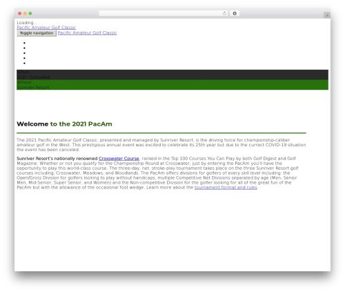 aleb WordPress theme - pacamgolf.com