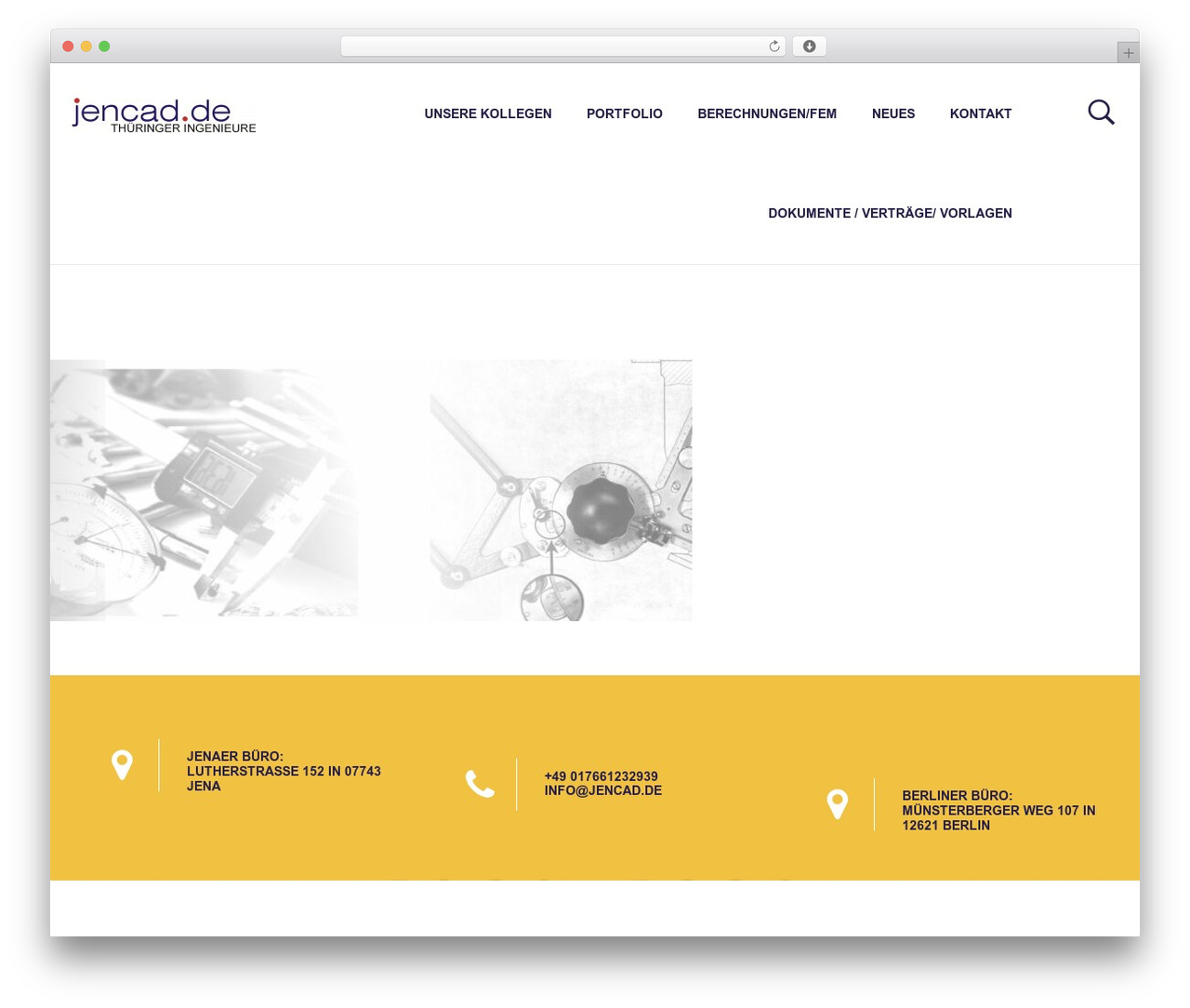 Best WordPress theme Constructent - jencad.de