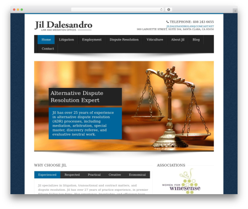 Biscaya theme WordPress - jildalesandrolaw.com