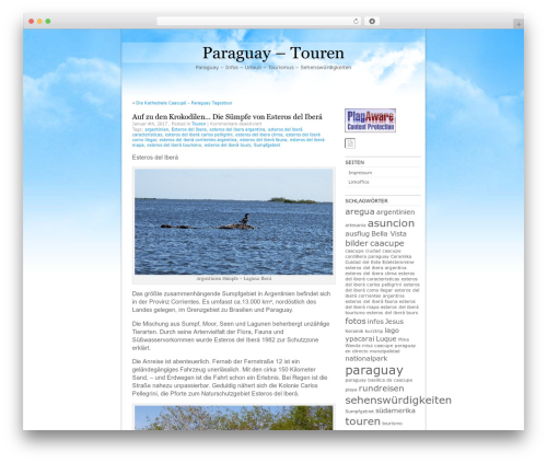 BlueClouds theme WordPress - paraguay.xpress-blog.de