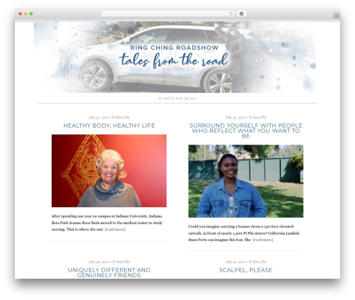 Creative WordPress theme - piphiblog.org