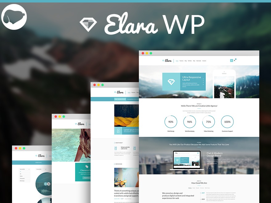Elara WordPress theme by SnoopyIndustries