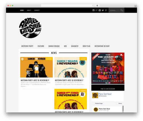 Extremis WordPress website theme - parisgotsoul.com