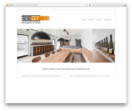 Filtered theme WordPress - pb07.de