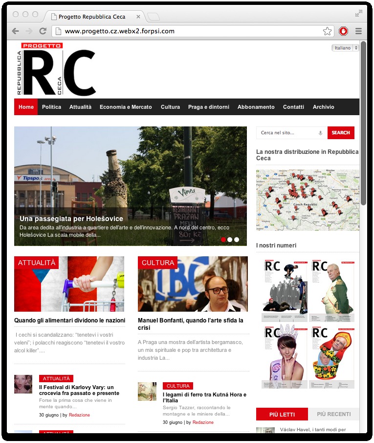 Progetto Repubblica Ceca Wordpress Theme WordPress theme
