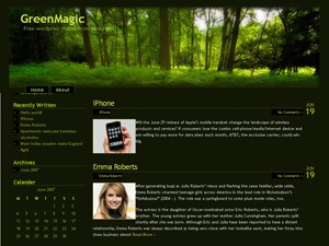 Theme WordPress greenmagic by iWebNet