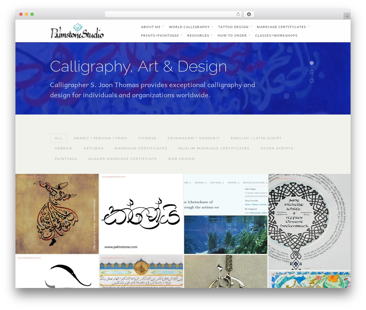 Theme WordPress GridStack - palmstone.com