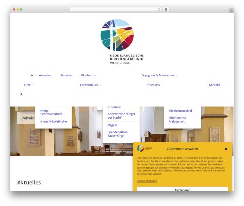 Uncode theme WordPress - ev-kirche-wernigerode.de