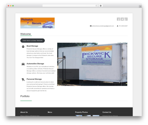 WordPress theme Centum WP - pickwicksecurestorage.com