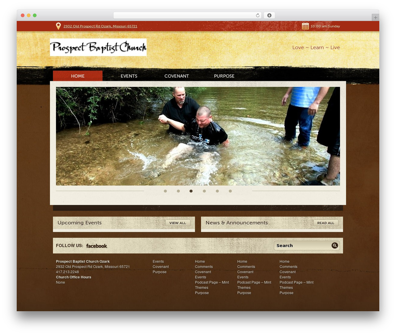 WordPress theme Moses - pbc-ozark.com