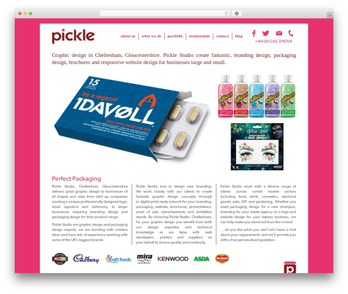 WordPress theme Pickle Studios Theme - pickle-studio.co.uk