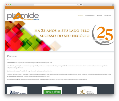 WordPress theme Piramidė - piramide.pt