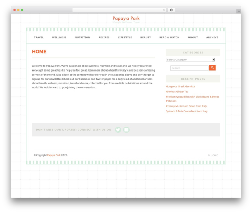 WP theme Hailey - papayapark.com