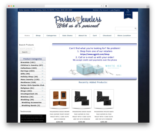Best WordPress theme Maya Shop - parkerjewelersnj.com