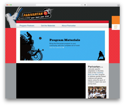 Catalyst top WordPress theme - parivartan.futureswithoutviolence.org