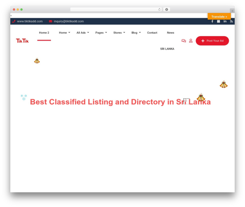 Classified listing toolkits WordPress plugin - tiktikadd.com