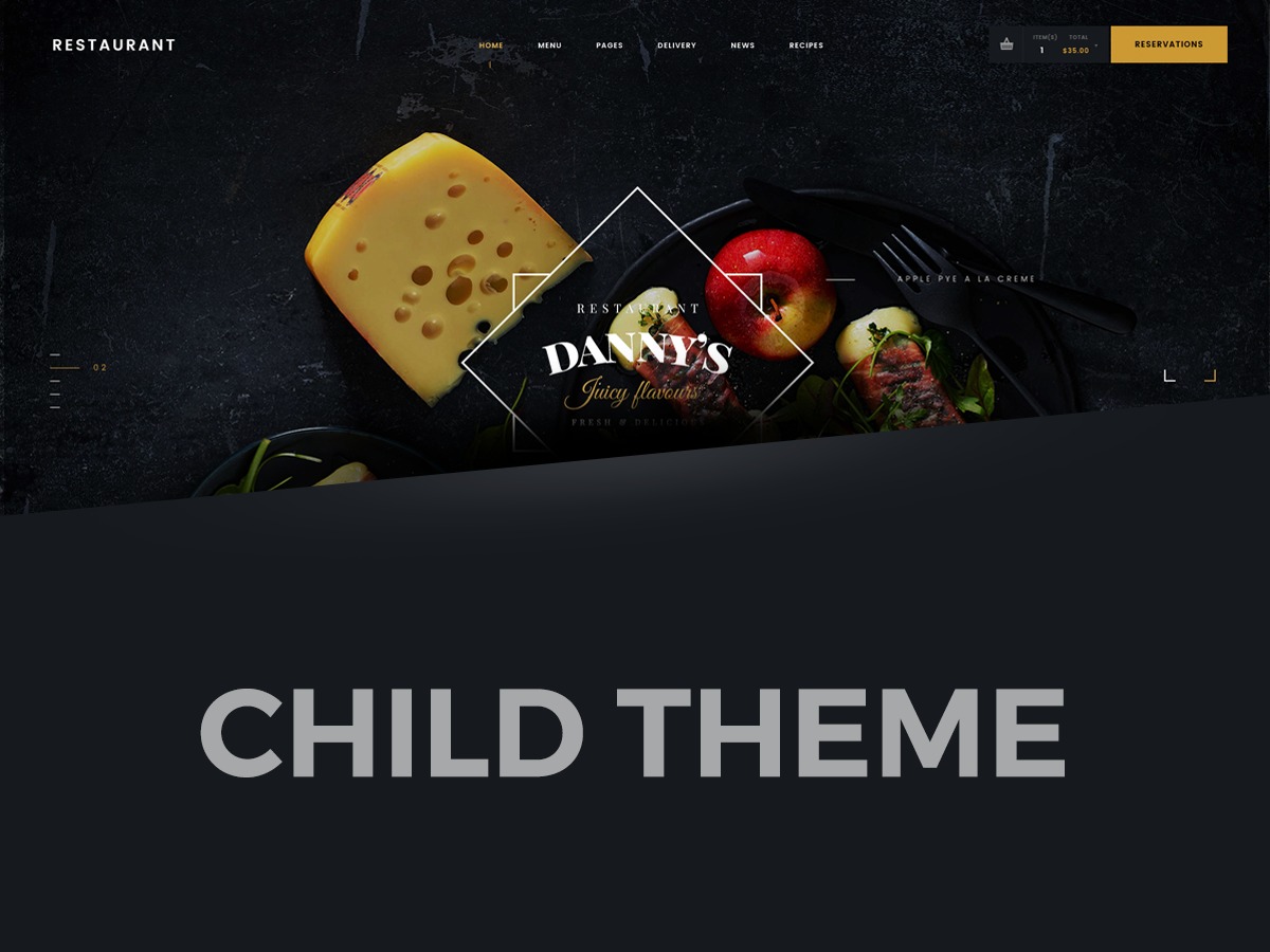 Dannys Child Theme premium WordPress theme