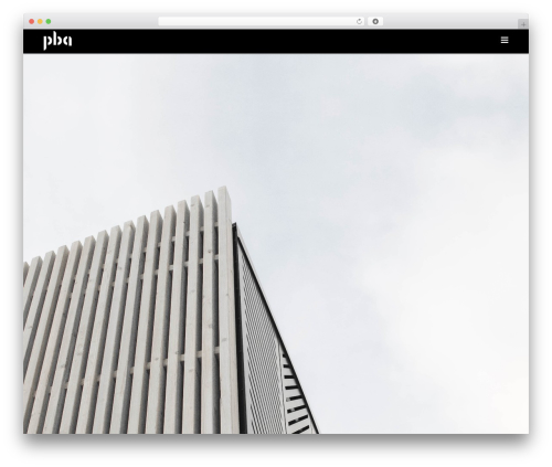 Fount WordPress theme - pbarchitecte.com