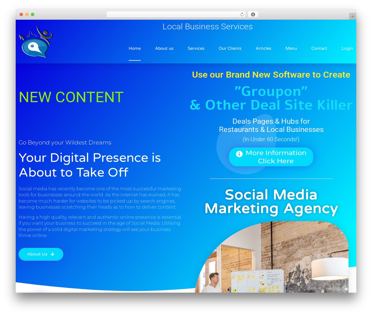 Hello Elementor WordPress theme - localbusinessservices.com.au