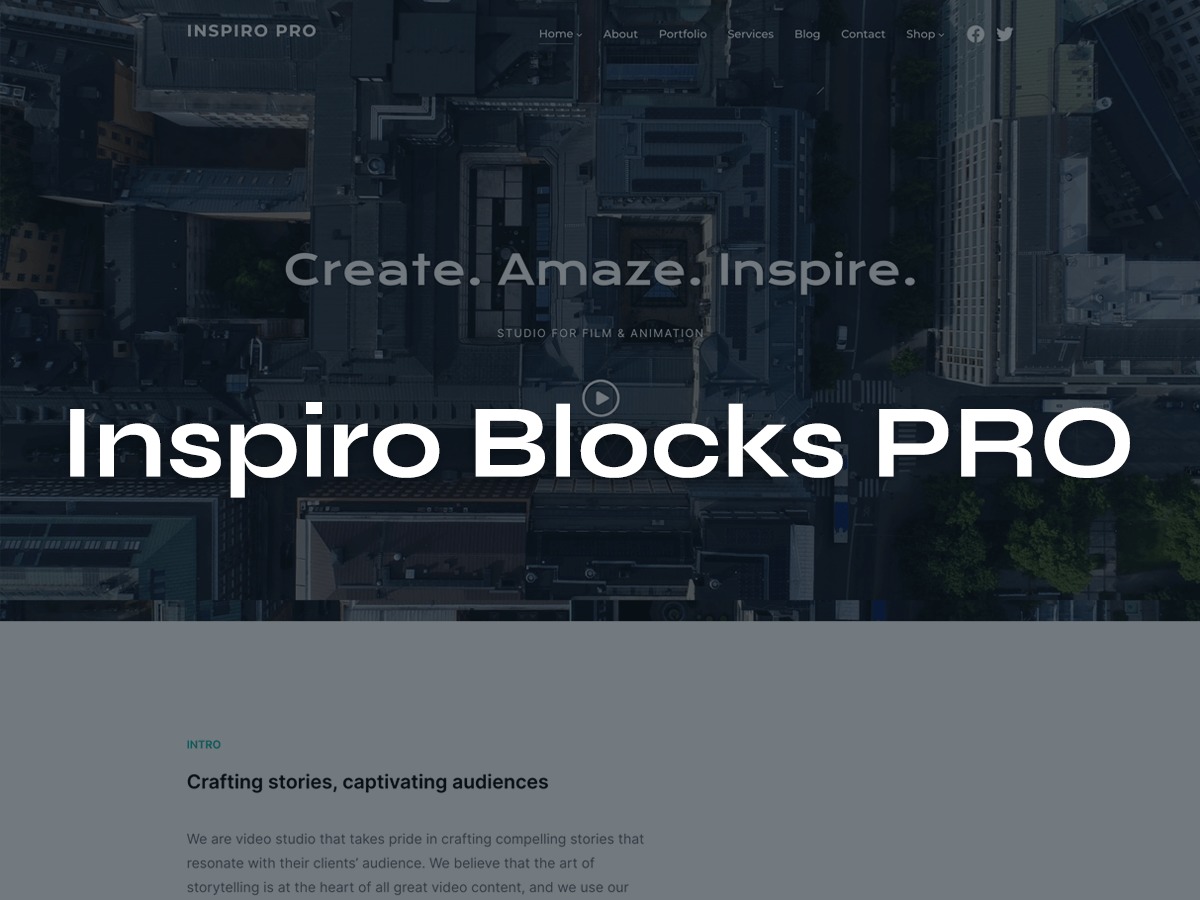 Inspiro Blocks PRO WordPress blog template