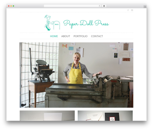 Purity top WordPress theme - paperdollpress.com