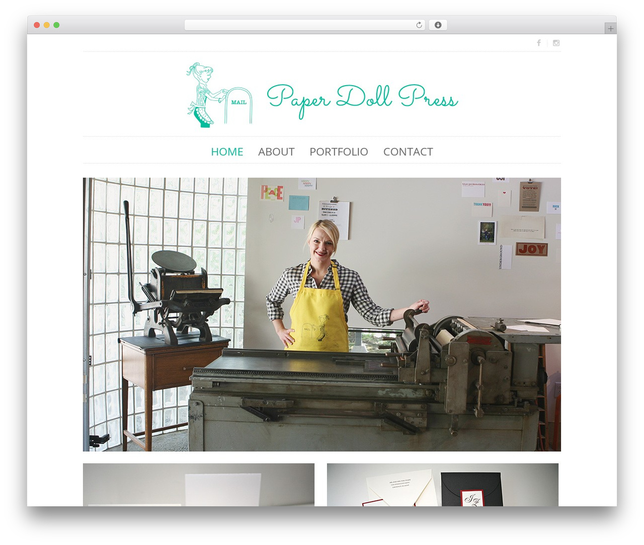 Purity top WordPress theme - paperdollpress.com