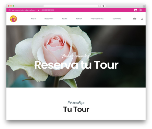 Setsail tours WordPress plugin - cotopaxiflowertour.com