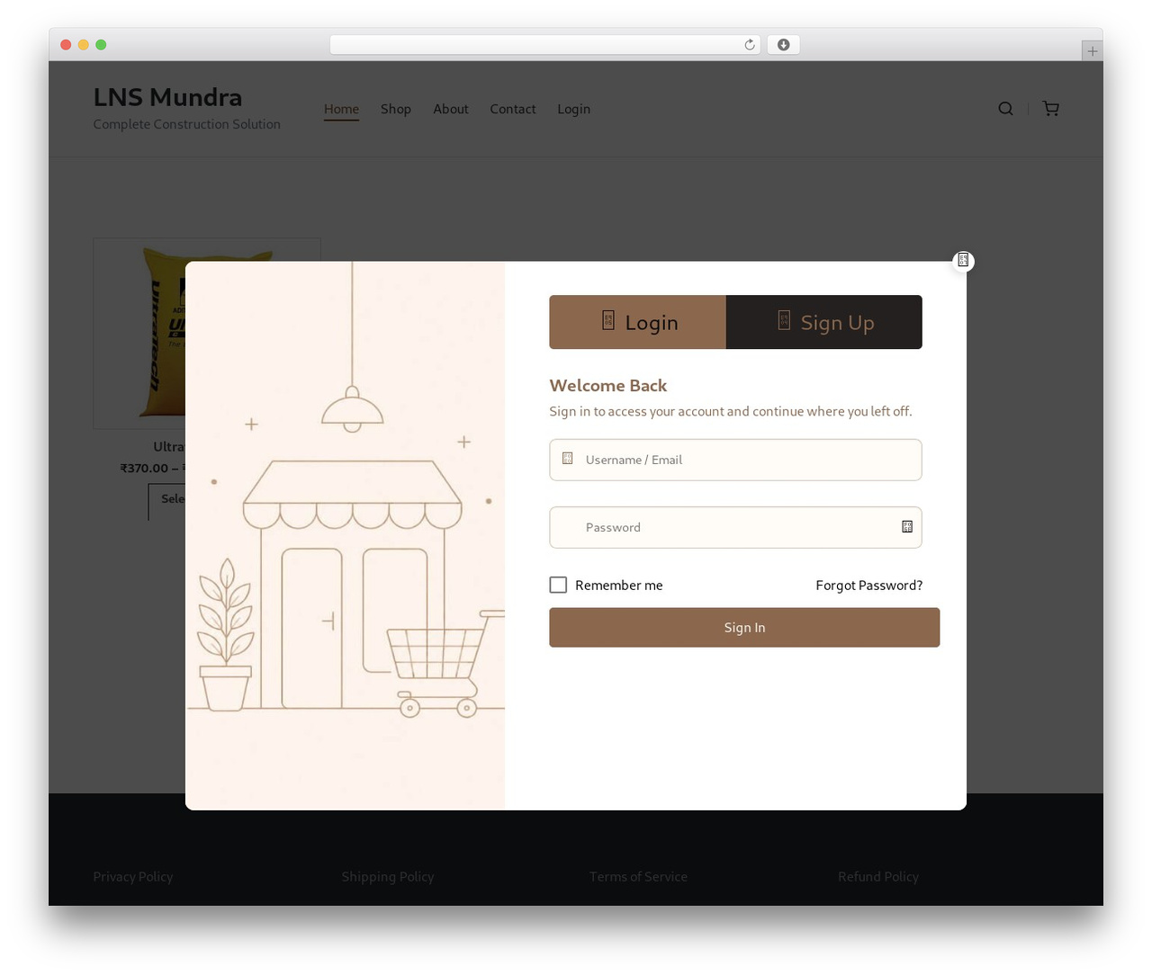 Sinatra WordPress theme - lnsmundra.com