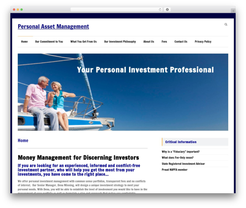 Speedy WordPress theme - personalam.com