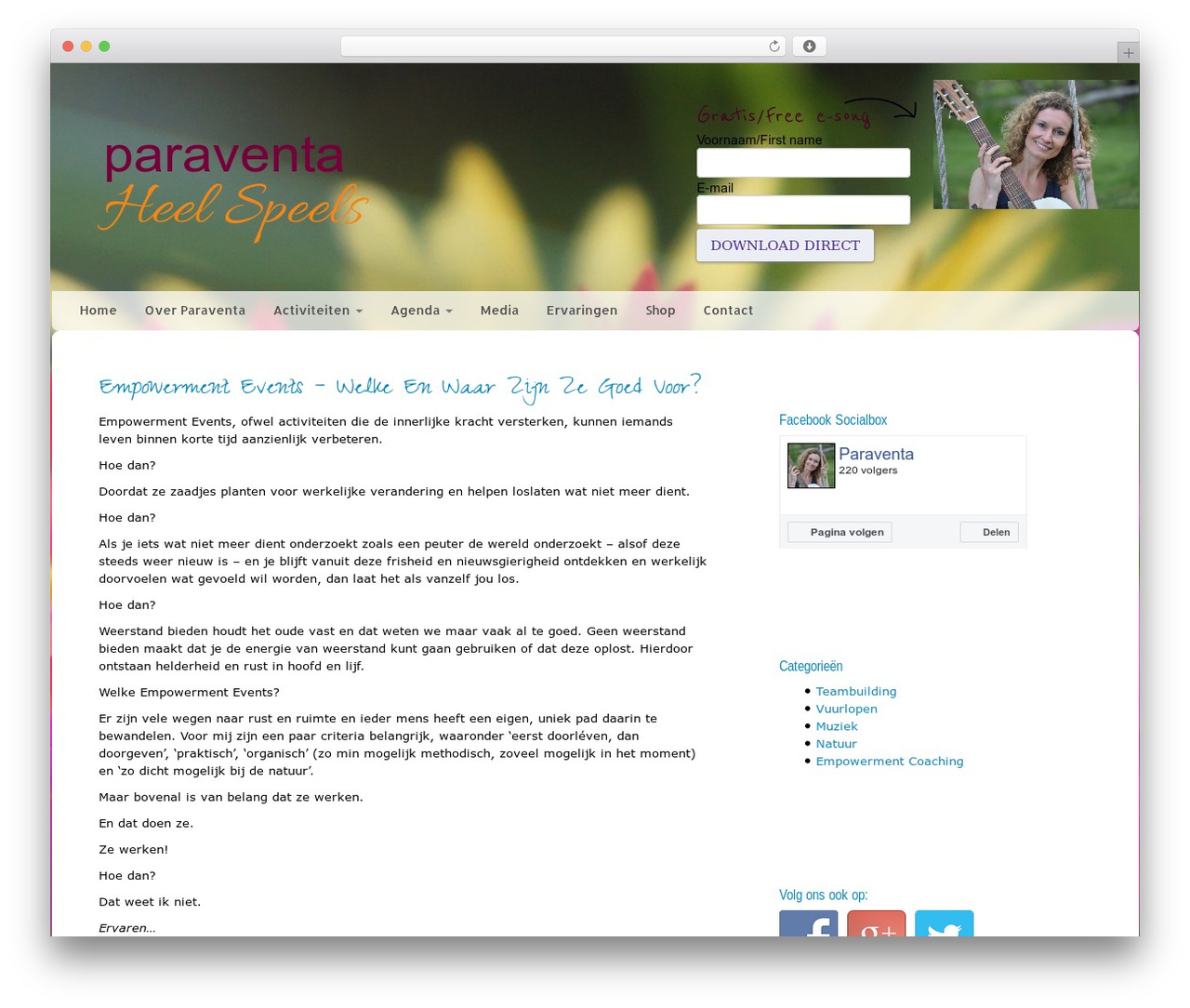 WinstModel 4 WordPress theme - paraventa.nl