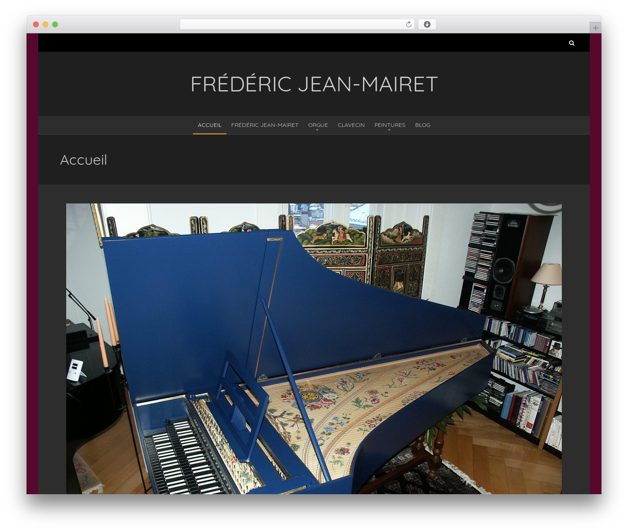 WordPress theme Blackoot Pro - fredericjeanmairet.com