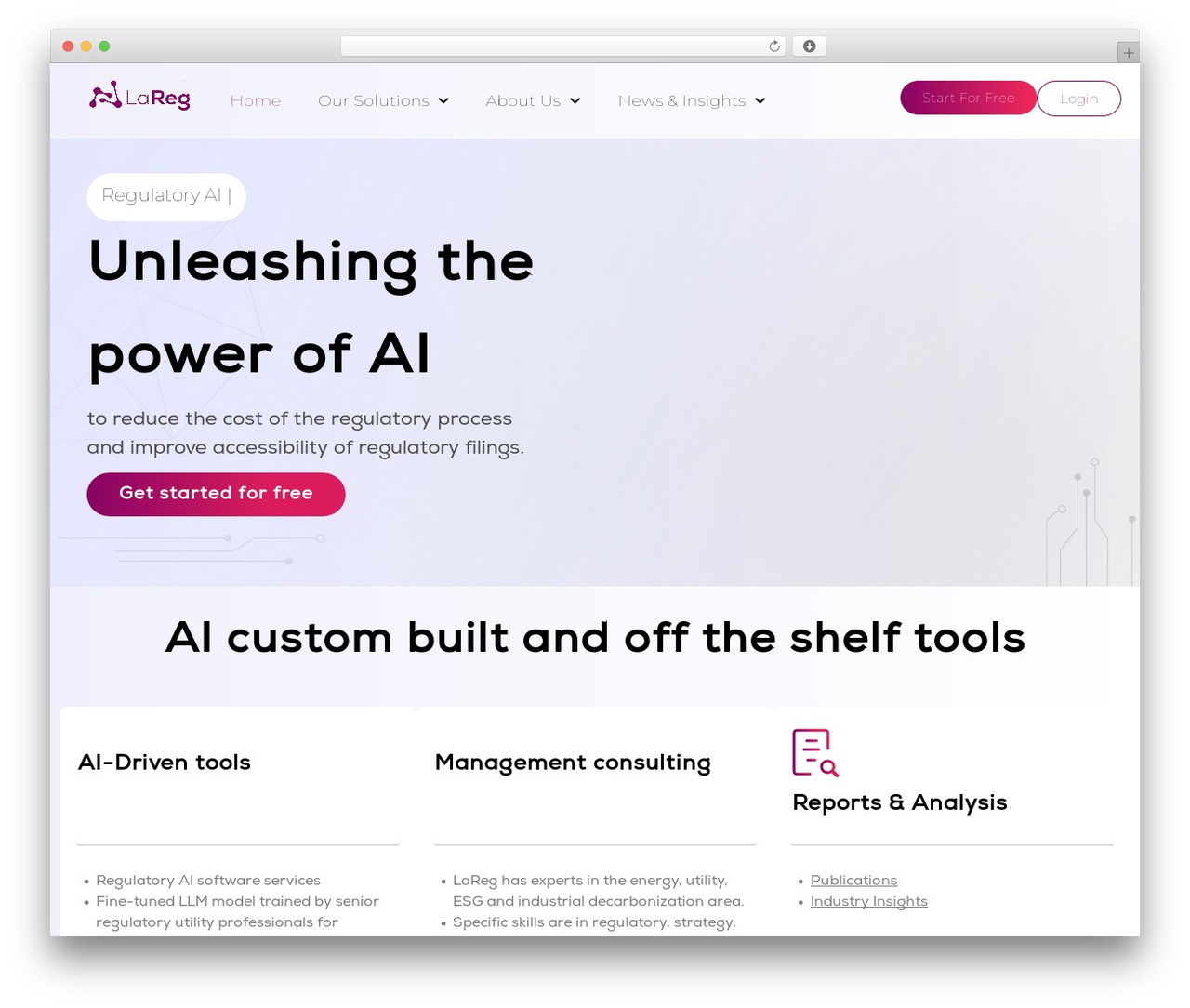 WordPress theme Hello Elementor - lareg.ai