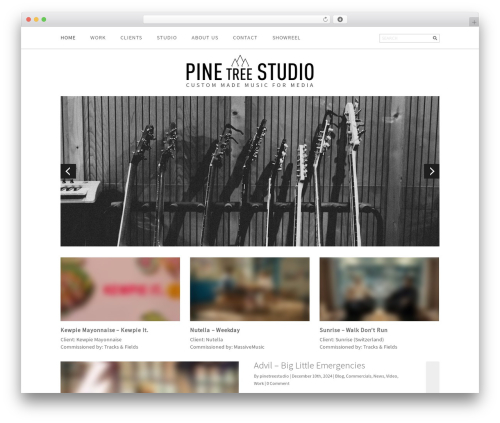 WordPress theme Creative Blog Responsive Theme - pinetreestudio.nl