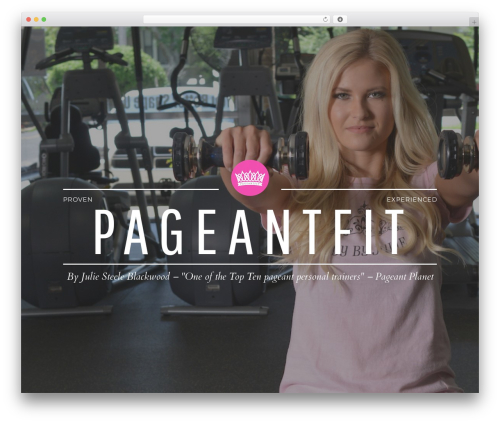 WordPress theme Thread - pageantfit.com