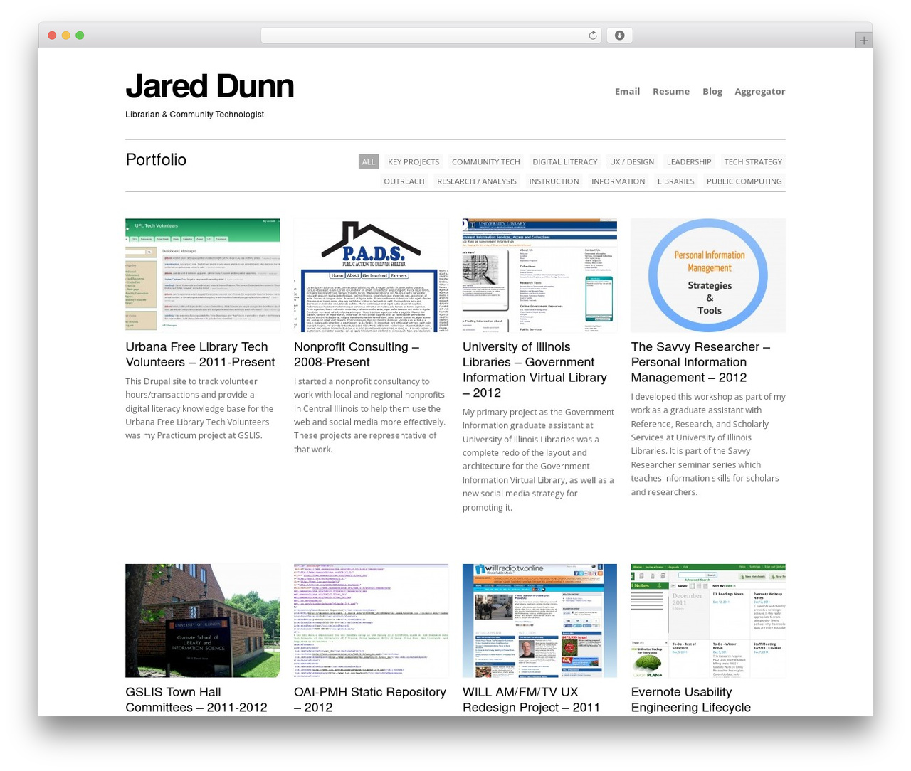 Workality Premium WordPress theme - jareddunn.org