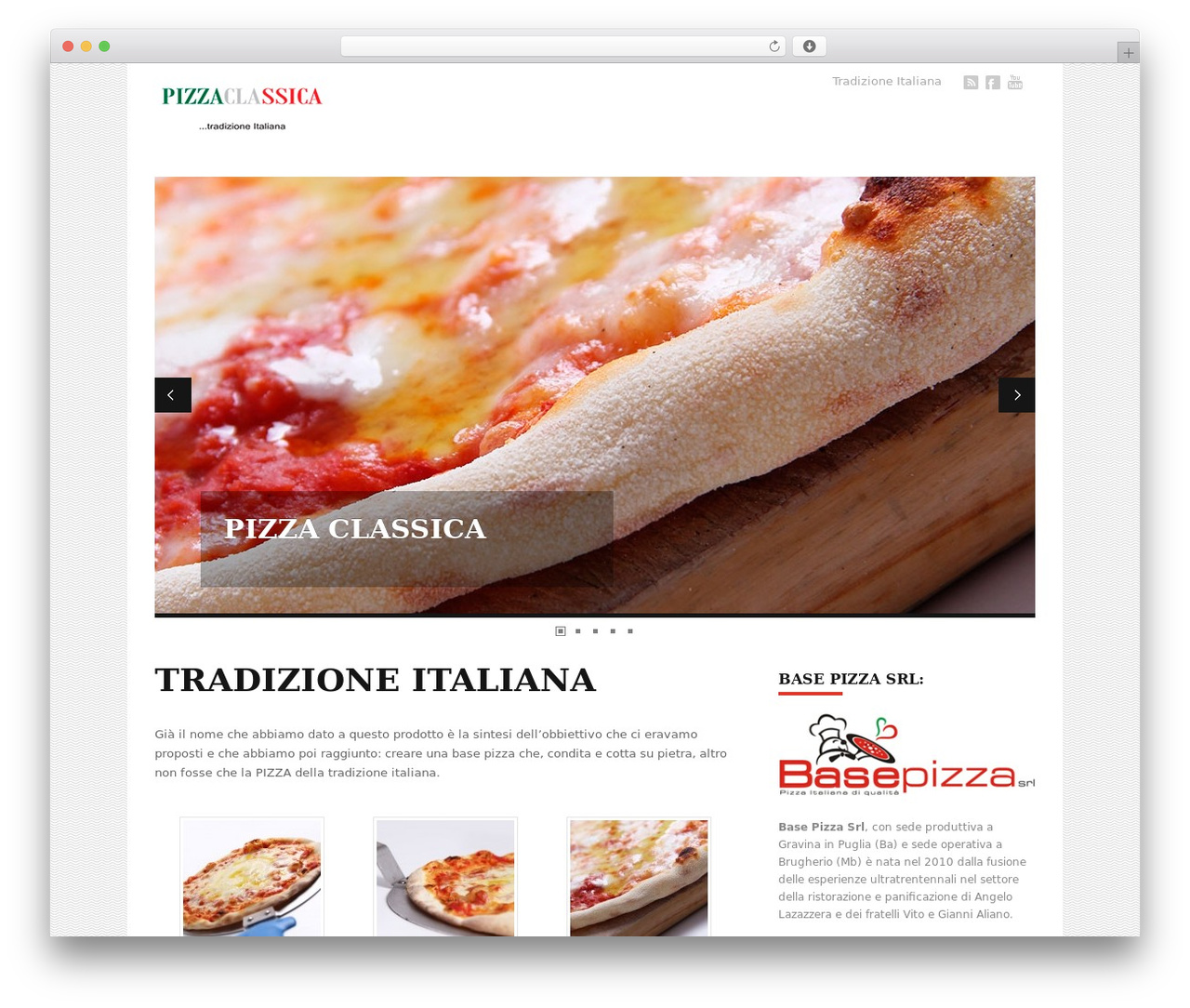 BasePizza WordPress theme - pizzaclassica.it