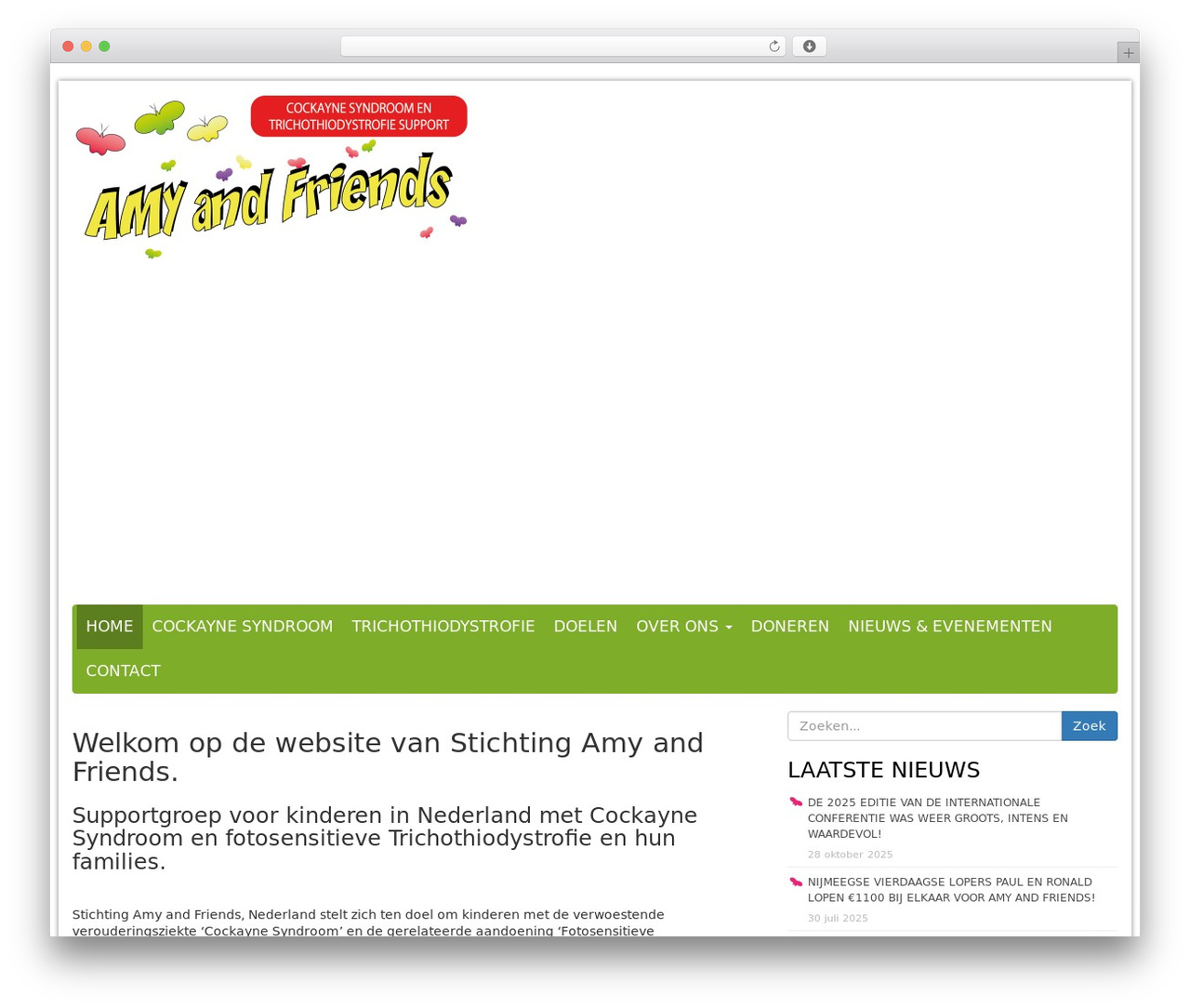 Basic WordPress website theme - amyandfriends.nl