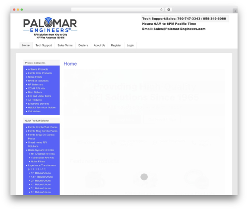 Catalyst top WordPress theme - palomar-engineers.com